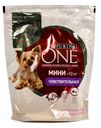 Корм для собак Мини Чувствительная Purina One 600гр с лососем и рисом
