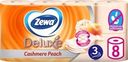 Бумага туалетная ZEWA Deluxe 3-слоя с ароматом персика, 8шт