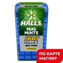 Конфеты HALLS Mini Mints, мята-женьшень, 12,5г