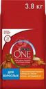 Корм Purina one с курицей и рисом сухой для собак средних и крупных пород 3.8кг