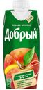 Нектар персиково-яблочный с мякотью, Добрый, 0,33 л