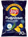 Чипсы картофельные Lays со вкусом сметаны и лука, 70г