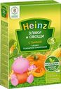 Каша пшенично-кукурузная HEINZ Злаки и овощи, безмолочная с тыквой, с 5 месяцев, 200г