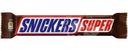 Батончик Snickers Super шоколадный с карамелью, арахисом и нугой 80г