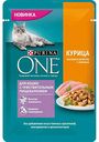 Корм для кошек с чувствительным пищеварением Purina One курица с морковью, 75 г