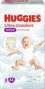 Трусики-подгузники для мальчиков HUGGIES Ultra Comfort, 3 6–11кг, 54шт