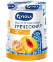 Йогурт Viola Греческий Free безлактозный с персиком и медом 3%, 140г