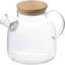 Чайник заварочный Mallony Foresta di bambu стеклянный с бамбуковой крышкой, 1,5л