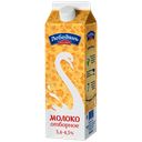 Молоко ЛЕБЕДЯНЬМОЛОКО отборное пастеризованное 3,4-4,5%, 900г