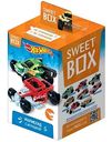 Мармелад жевательный с игрушкой Hot Wheels Sweet box со вкусом апельсина, яблока, клубники, персика и манго, в ассортименте, 10 г