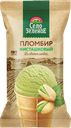 Мороженое СЕЛО ЗЕЛЁНОЕ Пломбир фисташковый 15%, без змж, вафельный 
стаканчик, 70г