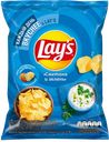 LAYS Чипсы картоф Сметана и зелень 70г(Фрито Лей):25