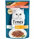 Влажный корм для кошек Гурмэ Перл лосось в соусе, 75г
