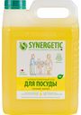 Средство для мытья посуды антибактериальный Synergetic Сочный лимон, 5 л