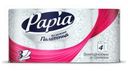 Бумажные полотенца белые Papia, 3 слоя, 4 рулона
