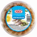 Сельдь Vici Любо есть Оригинальная слабосоленая в масле филе кусочки 400 г