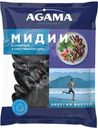 Мидии Agama в створках в собственном соку варено-мороженые 450г