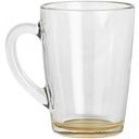 Кружка стеклянная ОСЗ Лак с цветным дном прозрачная в ассортименте, 300мл