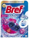 Туалетный блок подвесной Bref Premium Color Цветочная свежесть, 50 г