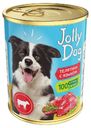Влажный корм Зоогурман Jolly Dog телятина с языком для собак 350 г
