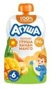 Пюре фруктовое Агуша яблоко-груша-банан-манго с 6 мес. 90г