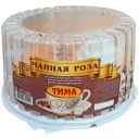 ТИМА Торт Чайная роза бискв белый 0,8кг коррекс(Тима)