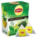 Чай Lipton зеленый GreenGunpowder в пирамидках, 20 пак