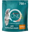 Сухой корм для кошек Purina One курица, 750г