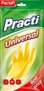 Перчатки хозяйственные PACLAN Practi Universal желтые, размер M