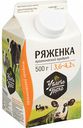 Ряженка Углече Поле органическая 3,6-4,2%, 500 г