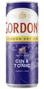 Напиток слабоалкогольный Gordon’s Gin & Tonic, 250мл