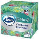 Салфетки бумажные Zewa Deluxe Aroma Collection 3 слоя 60 шт