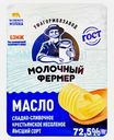 Масло сливочное Молочный фермер 72.5% 175г