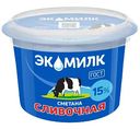 Сметана сливочная Экомилк 15%, 180 г