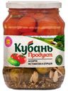 Ассорти Кубань Продукт из томатов и огурцов маринованное 680г