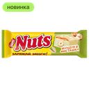 Батончик NUTS в белом шоколаде с фундуком и фисташкой, 47г