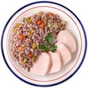 Филе куриное су-вид с гречкой зелёной и овощами Перекрёсток Select, 200г