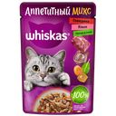 Корм для кошек WHISKAS® Аппетитный микс говядина-овощи, 75г