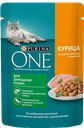 Корм для домашних кошек PURINA® ONE курица-морковь, 75г