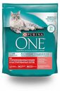 Сухой корм Purina One с лососем пшеницей и тунцом для стерилизованных кошек и кастрированных котов 750 г