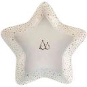 Блюдо новогоднее Звезда, цвет белый, 28см