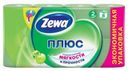 Туалетная бумага «Яблоко» Zewa Plus, 2 слоя 8 рулонов