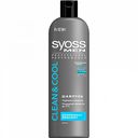 Шампунь для мужчин для нормальных и жирных волос Syoss Men Clean&Cool, 500 мл