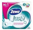 Туалетная бумага Zewa Just 1 4 слоя 4 рулона
