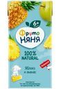 Нектар ФрутоНяня из яблок и ананасов, 200мл
