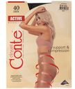 Колготки КОНТЕ, Актив, 40 ден, черные, 3 