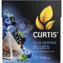 Чай Curtis Blue Berries blues чёрный чёрная смородина, ежевика, черника, василёк в пирамидках 20х1.8г