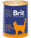 Корм для кошек Brit Мясное ассорти с печенью, 340 г