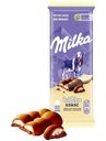 Шоколад молочный Milka Bubbles пористый c кокосовой начинкой, 87г
