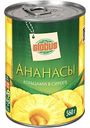 Ананасы консервированные Глобус кольцами в сиропе, 560г